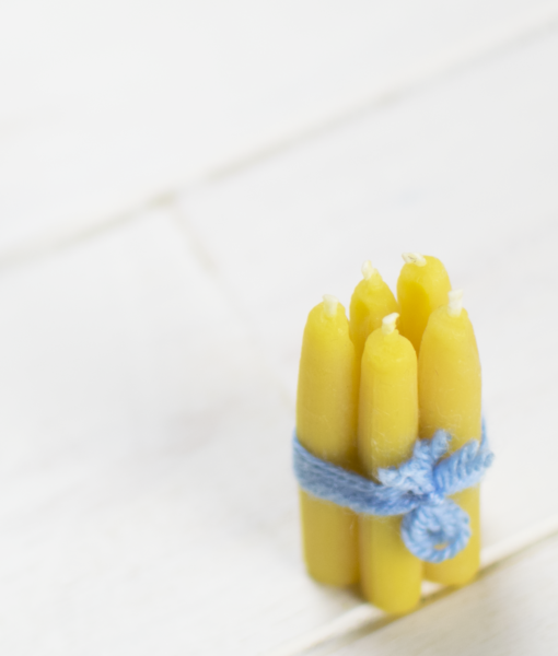 Vela candela pack candelitas de cera de abeja SANNICOLÀS