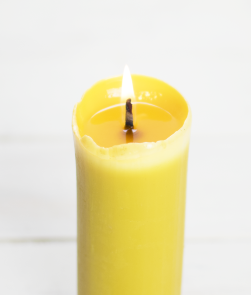 Vela pilar tadasana de cera de abeja SANNICOLÀS